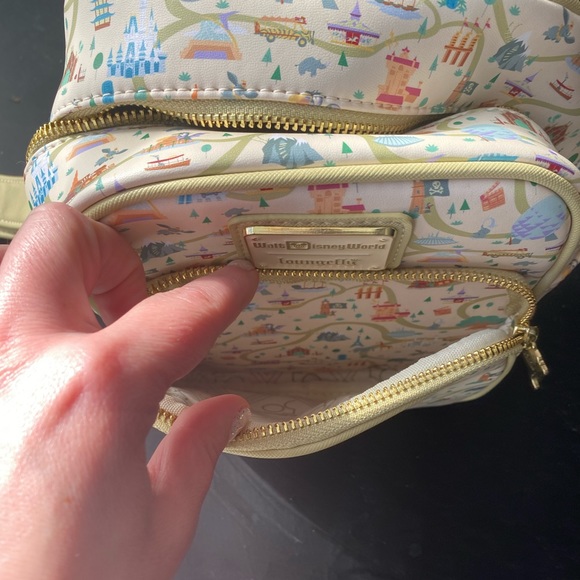 Loungefly Disney Walt Disney World 50th Anniversary Map & Attraction Crossbody - Picture 5 of 5
